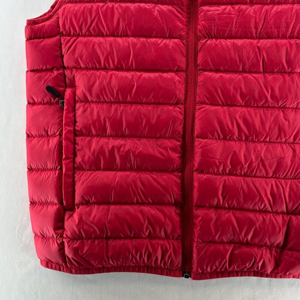 Club Room Performance Puffer Vest Men S Water Resistant Packable Down Zip Up Red - Picture 5 of 13